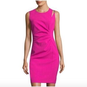NWT! Hot Pink Elie Tahari Clarette Sheath Dress